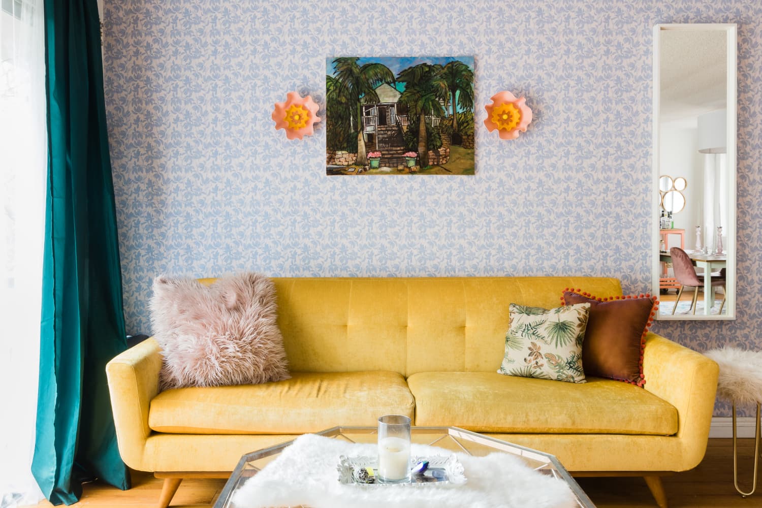 Couch yellow outlet